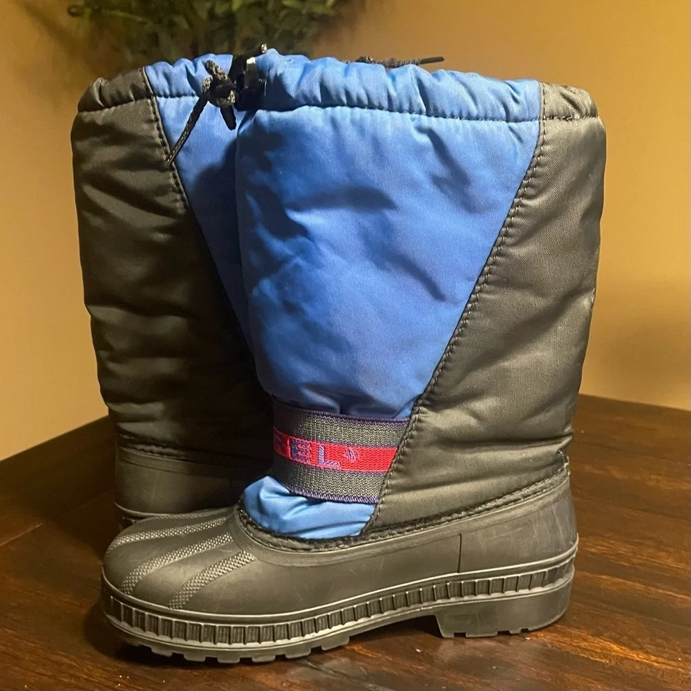 SOREL Big- Kids Flurry Boots - Blue and Red
